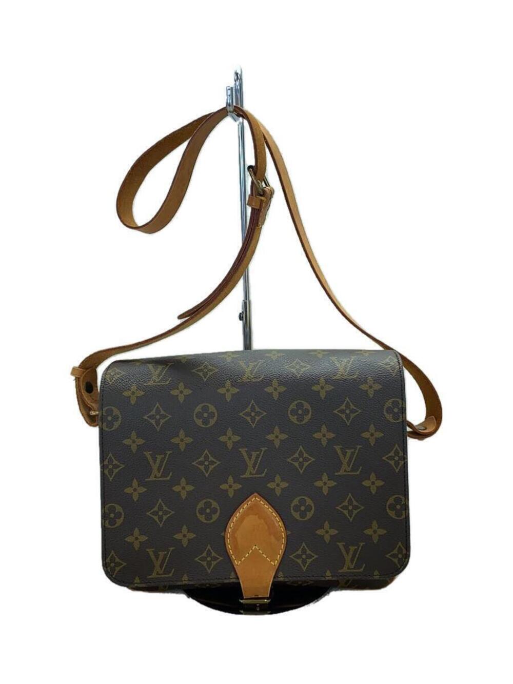 LOUIS VUITTON Cartouchiere Monogram Canvas Brown Monogram